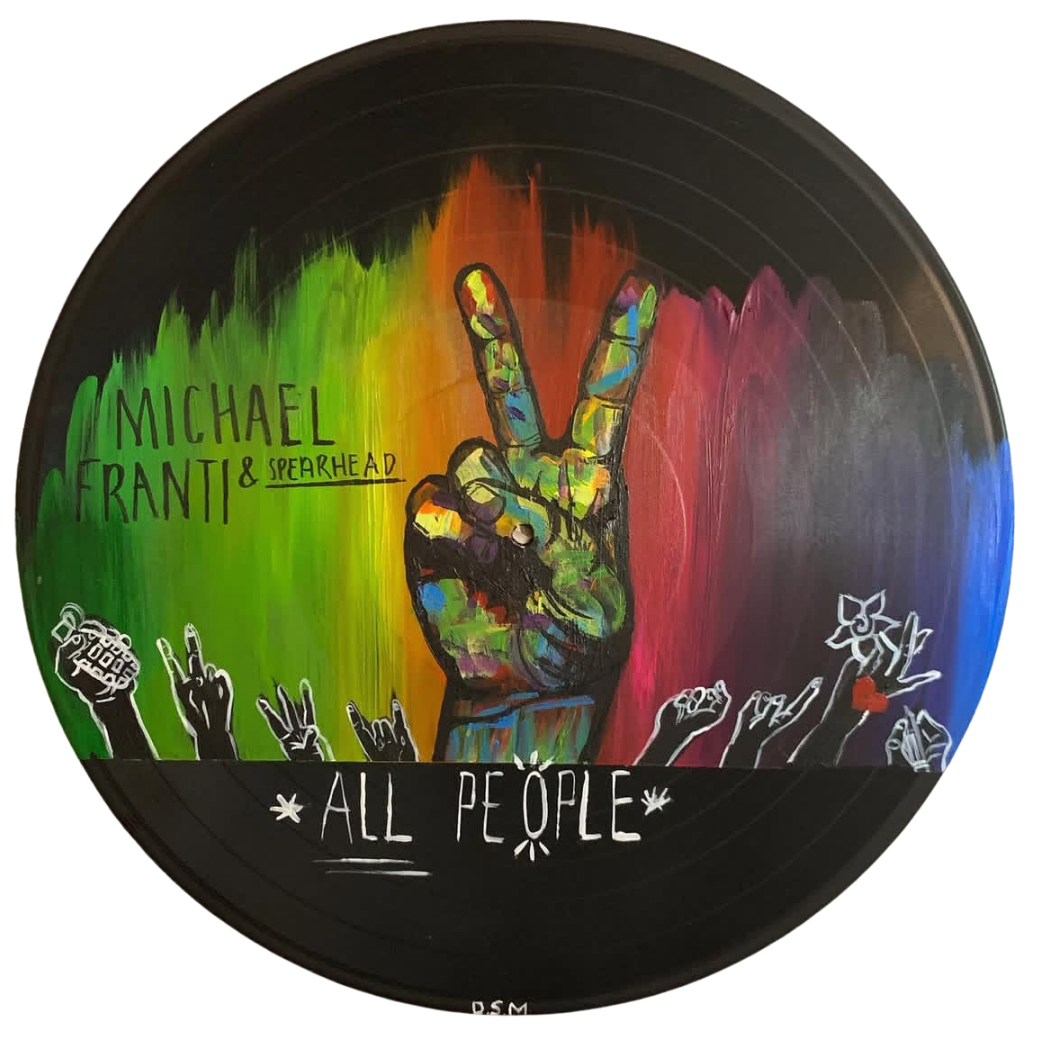 Michael Franti Tribute | Acrylic on Vinyl
