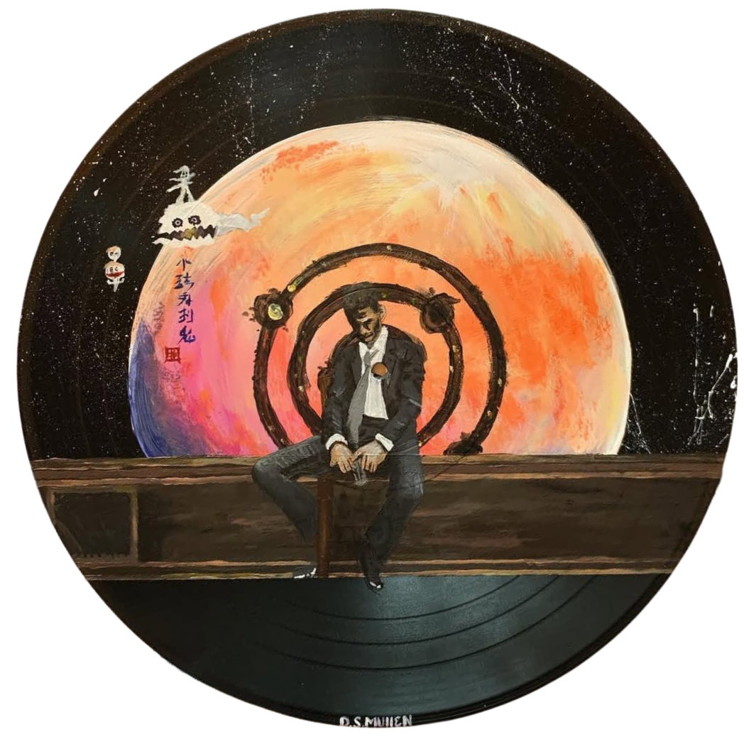 Kid Cudi Tribute | Acrylic on Vinyl
