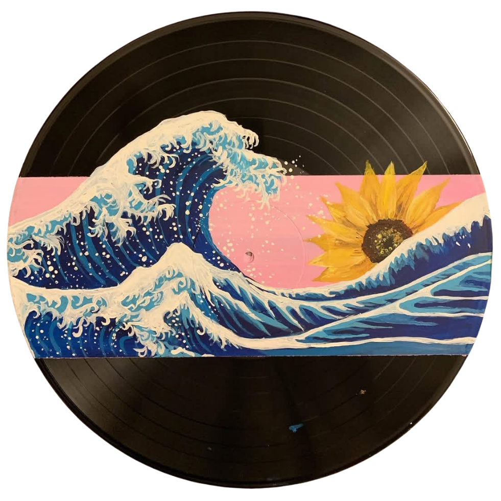 Wave to the Sunflower | Acrylic on Vinyl
