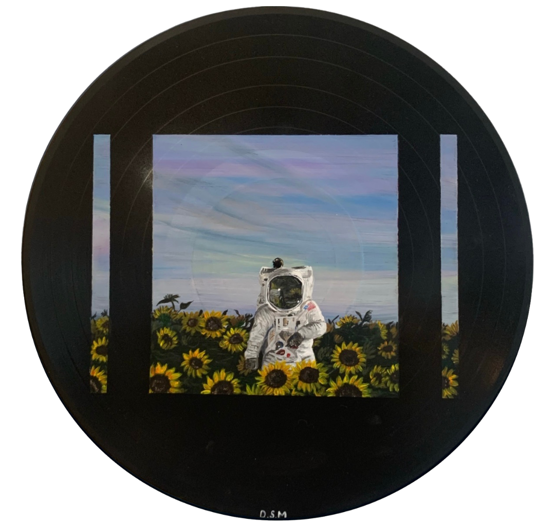 Lonely Astronaut | Acrylic on Vinyl